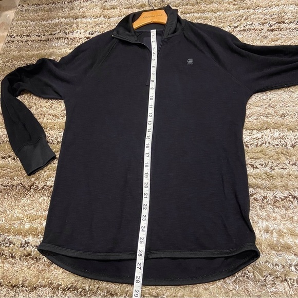 G-Star Raw Medium Jirgi Top Jacket Mock Neck Full Zip Black - Picture 11 of 12